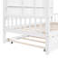 Lit en bois avec couchette, lit pour enfant avec tablette-1542398989