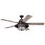 Ventilateur de plafond rustique d'extérieur à fixation sur tige 56 po Hedgerley