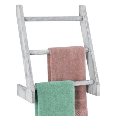 Porte-serviettes mural en bois
