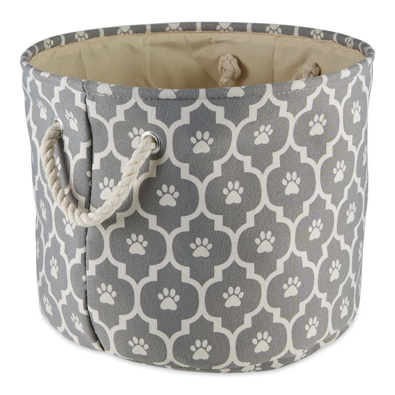 Tucker Murphy Pet™ Fabric Decorative Bin, 12" H x 15" W x 15" D, Gray
