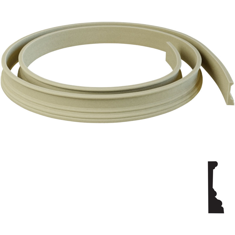 3 7/16"H x 1"D x 144"L Casing Flexible Moulding, 3.44" H x 144" W x 1" D