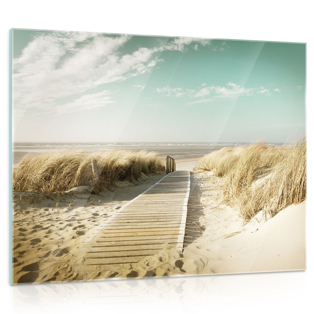 Glasbild Strand