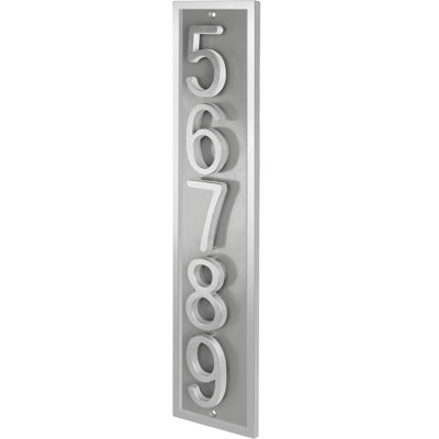 Plaque d'adresse flottante en aluminium Royal Shade