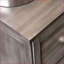 Table de chevet transitionnelle 2 tiroirs gris-123404984