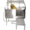 Baignoire de toilettage professionnelle en acier inoxydable
