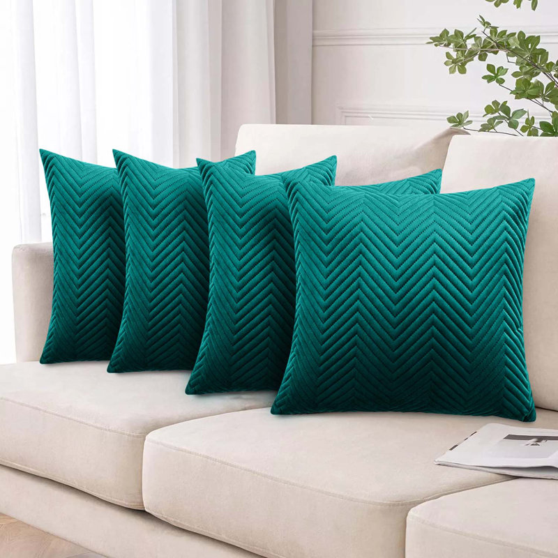 Square Throw Pillow Insert, Emerald