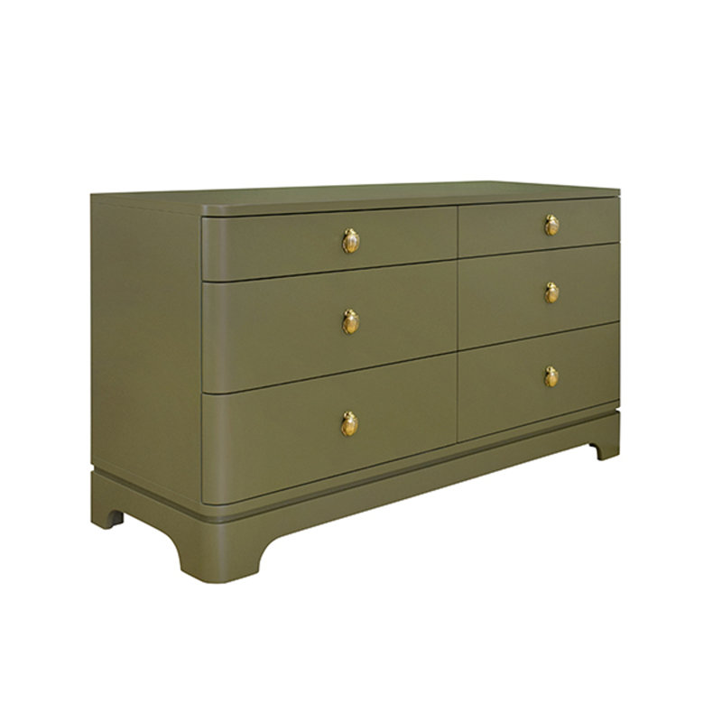 Kilmer 6 - Drawer Dresser, Olive Green