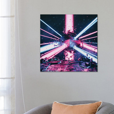 Hellstar by Adam Priester - Wrapped Canvas Print