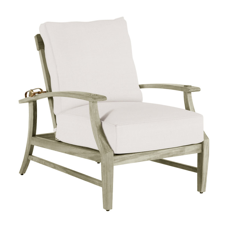 Fauteuil inclinable Croquet en teck - Huître, Welt, Teck huître, Blanc naturel