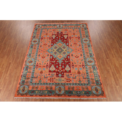 Tribal Geometric Kazak Oriental Area Rug 9x12