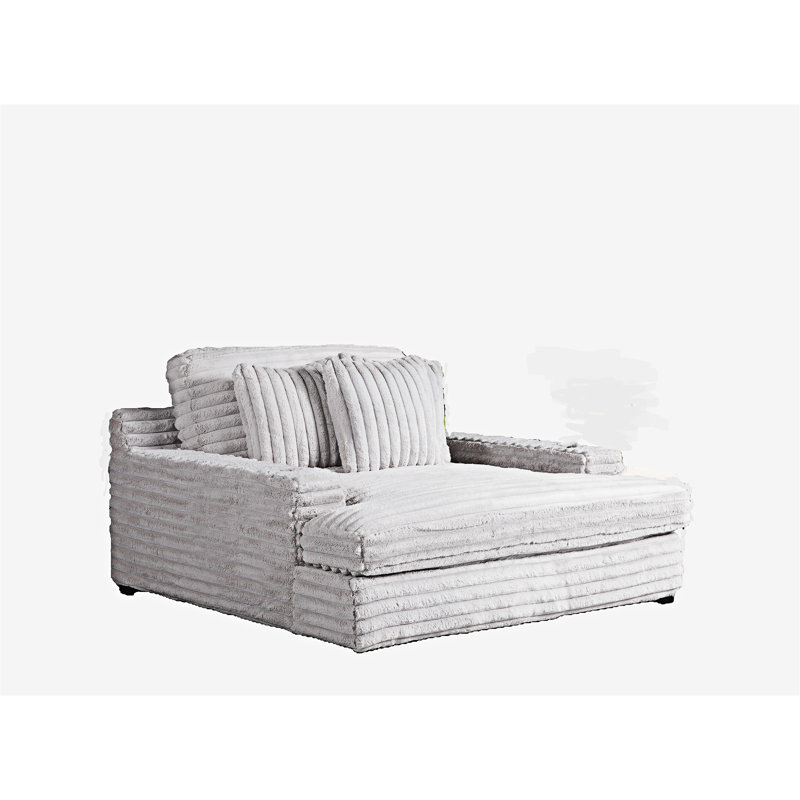 Chaise avec accoudoirs, Gris clair