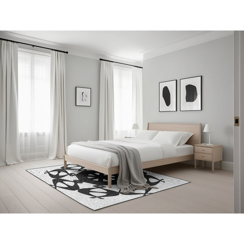 Tapis noir, Rectangle 5 pi x 7 pi