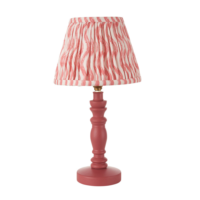 Bibury Wood Table Lamp, Pink
