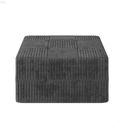Transitional Style Upholstery Ottoman(1pc Ottoman Only!!!)