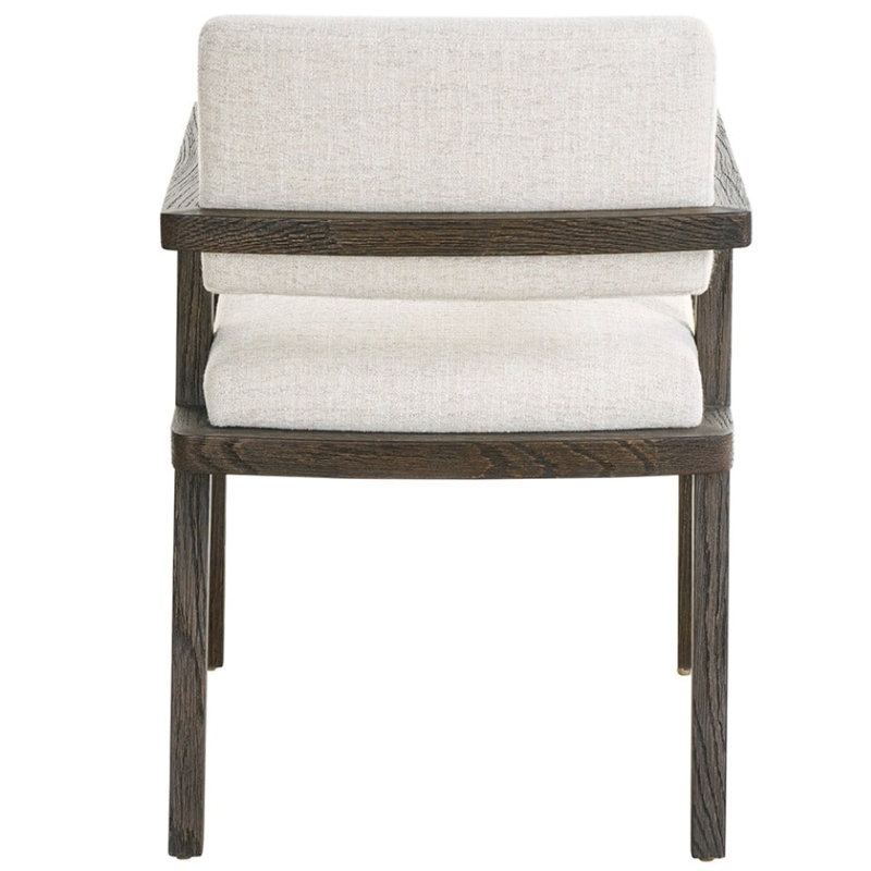 Modern Solid Wood Arm Chair, Brown