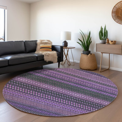 Premium Machine Washable Cerrito AMF527 Purple