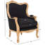 Fauteuil à oreilles Alamosa-91643211