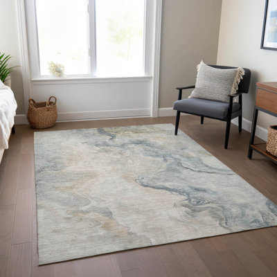 Tapis beige intérieur / extérieur lavable à la machine Cinead ACN1680