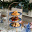Provence Rattan Triple Tiered Server - Whitewash/Natural