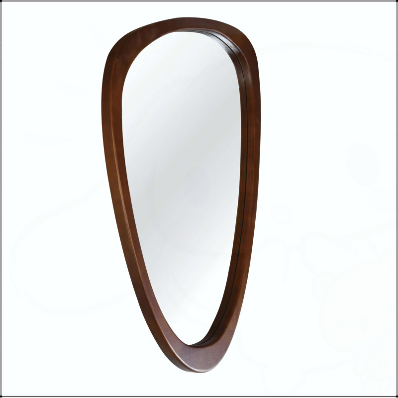 Miroir décoratif 24 "x 36", 36 po x 24 po, Noyer noir