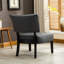 Fauteuil d'appoint capitonné en cuir mélangé avec sièges surdimensionnés pour une détente confortable et une décoration intérieure élégante-921968986