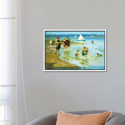 Children At Play On The Beach, by Edward Henry Potthast - Painting on Canvas