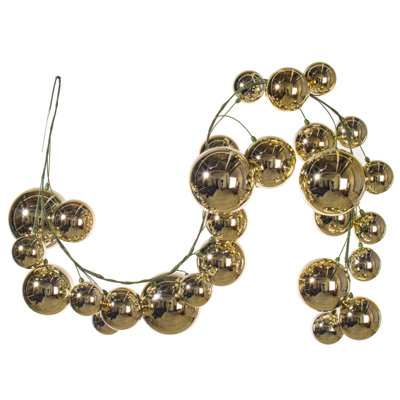 Vickerman 6' Champagne Ball Branch Garland