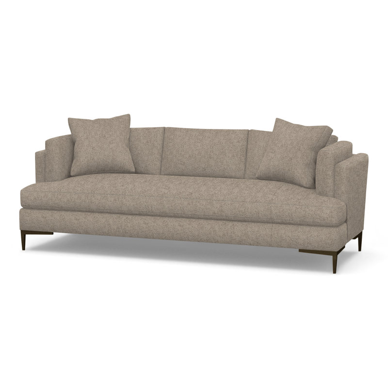 Aiden Upholstered 90.5'' Sofa, Antique Bronze, Churchill Driftwood (Performance fabric) 6137-92