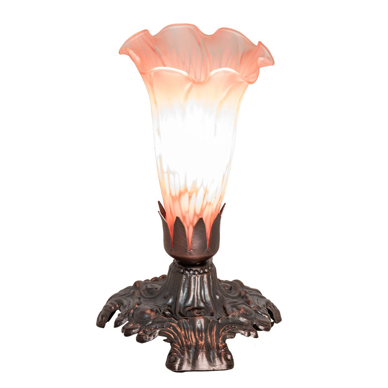 Mini lampe victorienne 7 po Tiffany Pond, Rose
