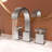 2-Handle Stainless Steel Bathroom Sink Faucet