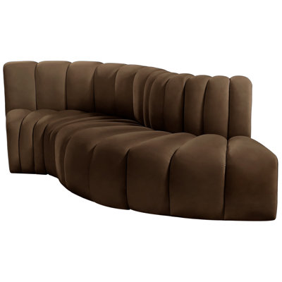 Houssam Upholstered Curved Sectional Reversible