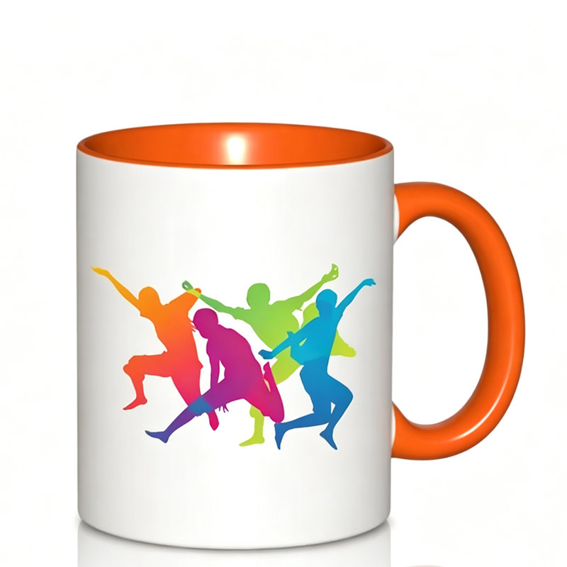 Unisex a Victor Dance Logo Ceramic Coffee Mug Coffee Cup Tea Mug Halloween Gift Leisure Time can hold Tea Milk.