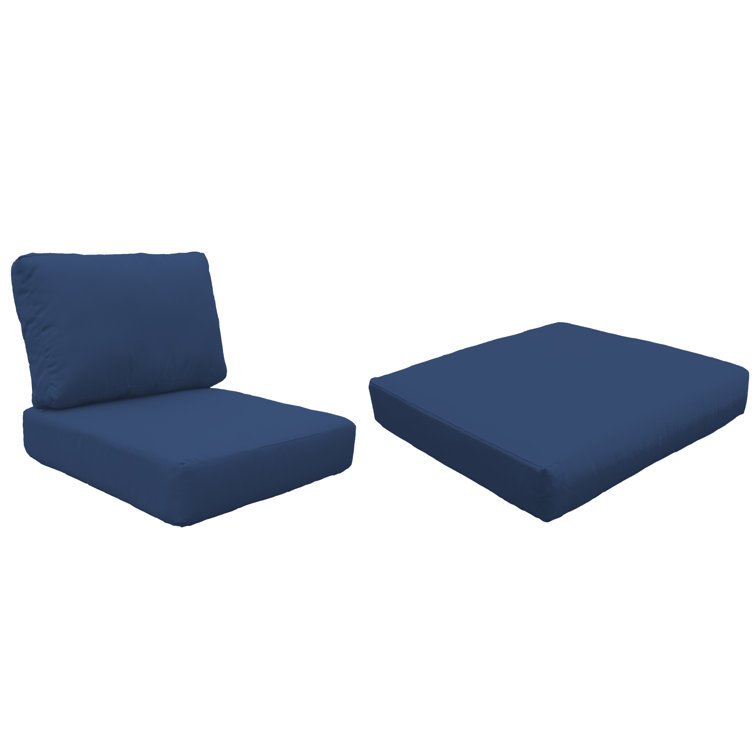 Ensemble de 12 coussins de chaise longue d'extérieur