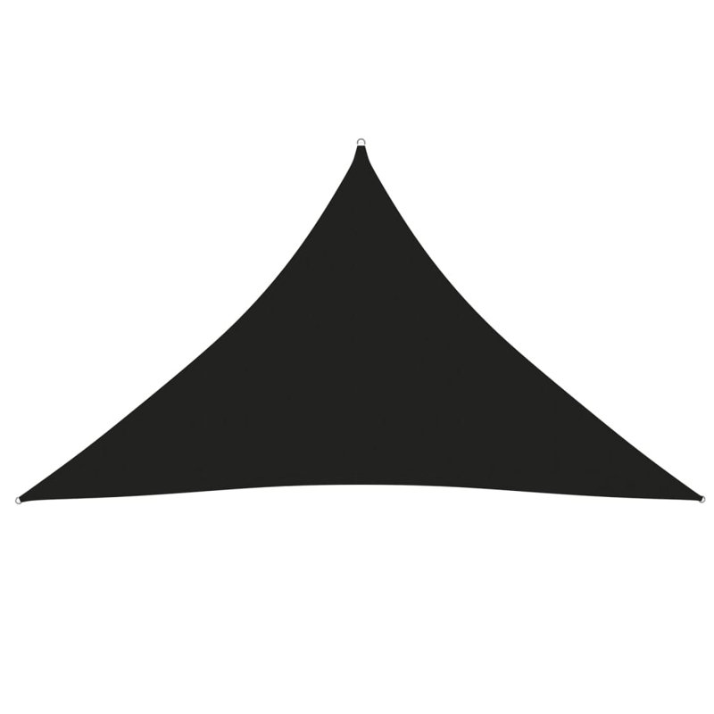 Naplate 4m x 5.8m Triangle Shade Sail, Black