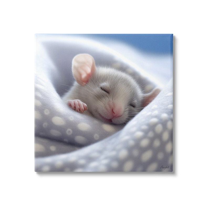 " Soft Sleeping Mouse " by Roozbeh, 36" H x 36" W x 1.5" D