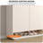 Simple Cream Paint Wooden Accent Cabinet