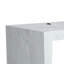 Tablette murale rectangulaire 18 pouces, structure en bois d'acacia, finition blanchie