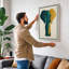 Geometric Elephant Art Deco - Wrapped Canvas-1995789202-1995789205
