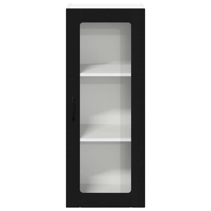 Vidaxl Kitchen Cabinet White 40 X 31 X 100 Cm Engineered Wood, Black