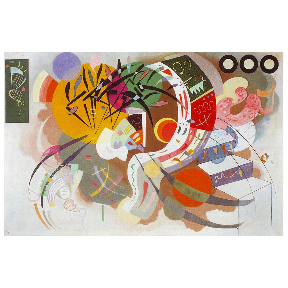 Leinwandbild Dominante Kurve von Wassily Kandinsky