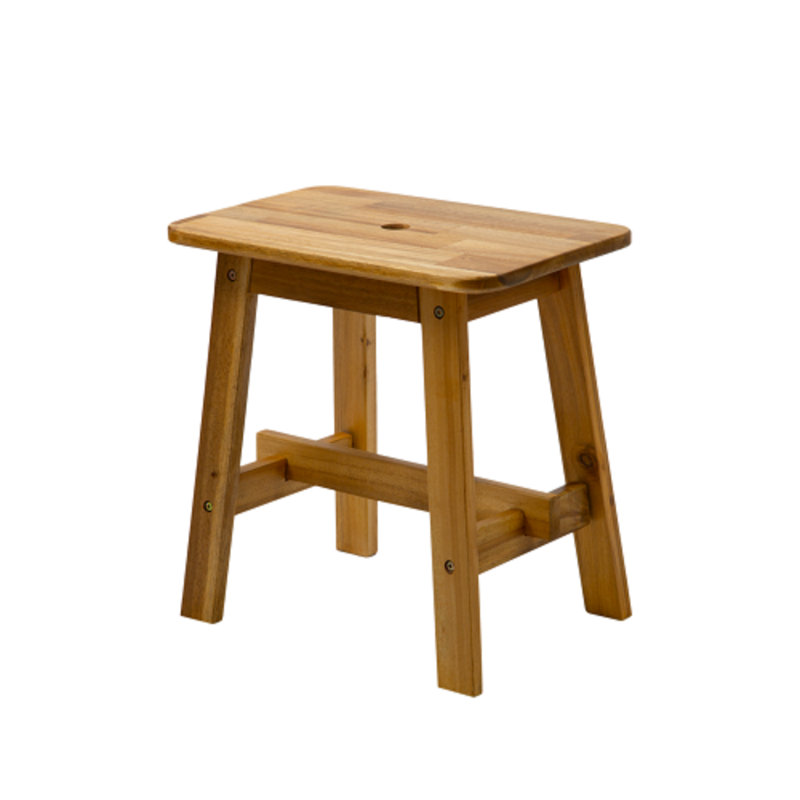 Tabouret de bar en bois massif 17,5 po