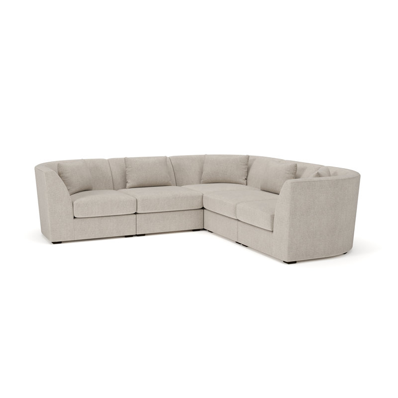 Krista Modular Sectional, Monique Twine Textured Chenille