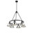Felda 6 - Light Steel Dimmable Cone Chandelier-99998917-99998922