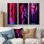 «Mauve sensuel», perle dansante, collection d'art mural «Woman Glam»