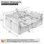 Canapé en bois manufacturé 86,6 po Modern-1320799998