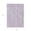 Tapis intérieur lavable rayé lavande et ivoire 8 pi x 10 pi