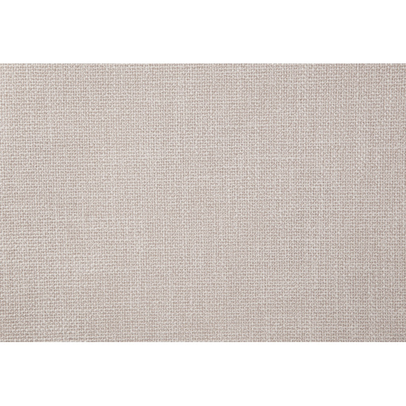 Ensemble de 2 chaises d'appoint en tissu beige et finition noire, Beige
