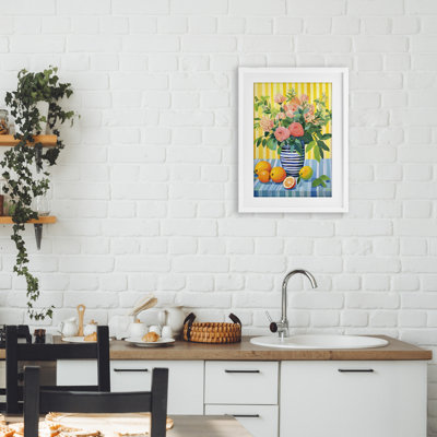 «Citrus Floral», impression encadrée sous verre, design by Creative Studio