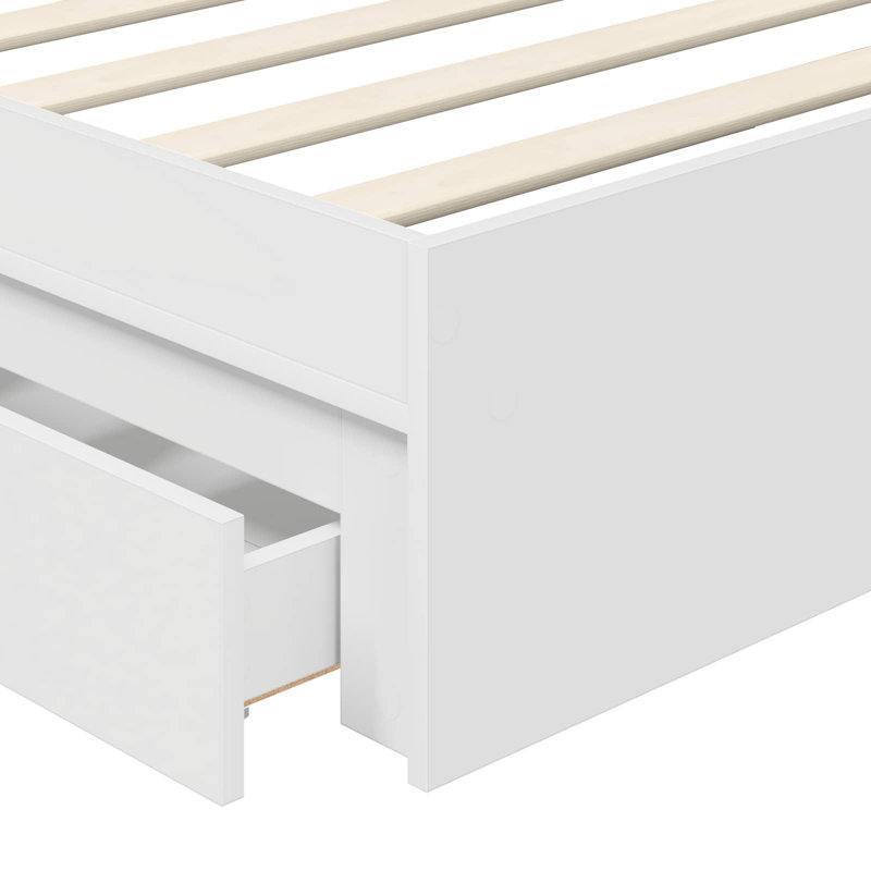 Bed, European Single (90 x 200 cm), White