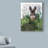 'Cabbage Patch Rabbit Text 4' Graphic Art Print on Wrapped Canvas-33425558